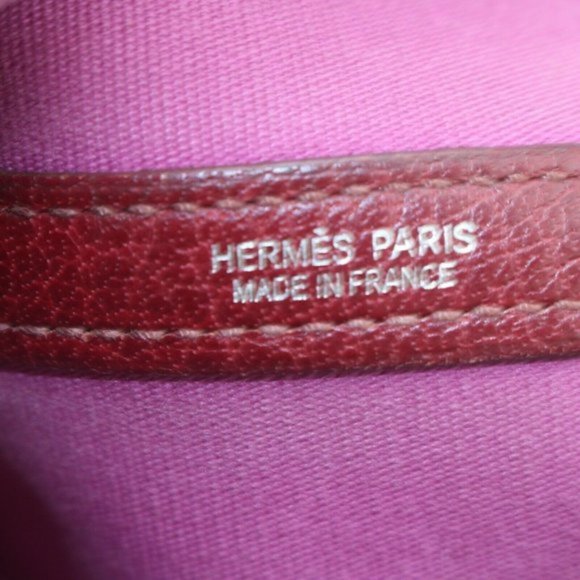 AUTHENTIC Hermes Garden Party PM Bordeaux Canvas - Picture 7 of 11